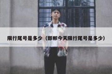 限行尾号是多少（邯郸今天限行尾号是多少）