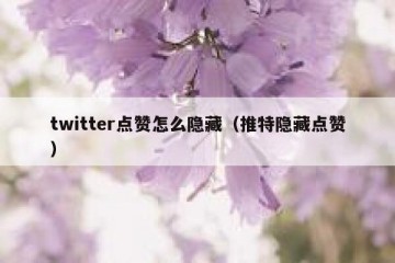 twitter点赞怎么隐藏（推特隐藏点赞）