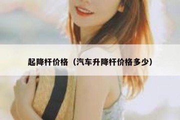 起降杆价格（汽车升降杆价格多少）