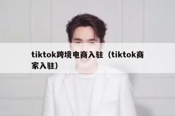 tiktok跨境电商入驻（tiktok商家入驻）