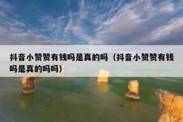 抖音小赞赞有钱吗是真的吗（抖音小赞赞有钱吗是真的吗吗）