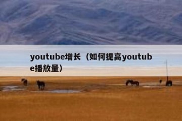 youtube增长（如何提高youtube播放量）