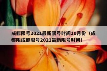成都限号2021最新限号时间10月份（成都限成都限号2021最新限号时间）