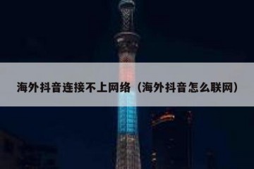 海外抖音连接不上网络（海外抖音怎么联网）