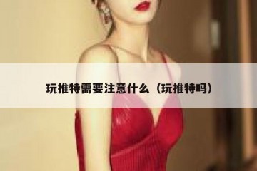 玩推特需要注意什么（玩推特吗）