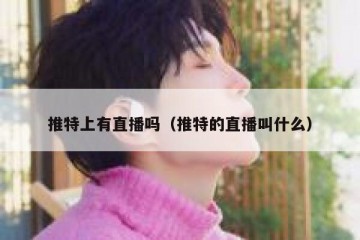 推特上有直播吗（推特的直播叫什么）