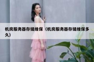机房服务器存储维保（机房服务器存储维保多久）