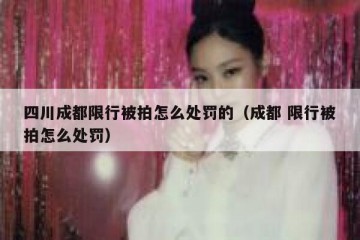 四川成都限行被拍怎么处罚的（成都 限行被拍怎么处罚）