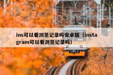 ins可以看浏览记录吗安卓版（instagram可以看浏览记录吗）