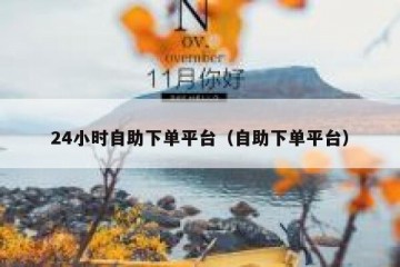24小时自助下单平台（自助下单平台）