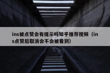 ins被点赞会有提示吗知乎推荐视频（ins点赞后取消会不会被看到）