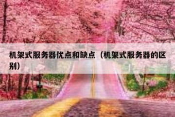 机架式服务器优点和缺点（机架式服务器的区别）
