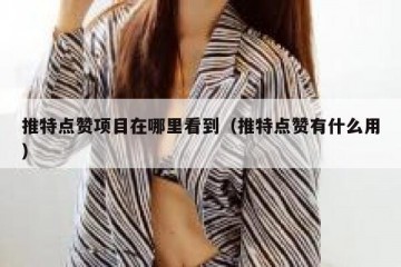 推特点赞项目在哪里看到（推特点赞有什么用）