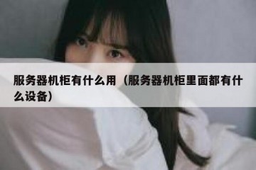 服务器机柜有什么用（服务器机柜里面都有什么设备）