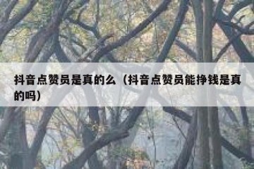 抖音点赞员是真的么（抖音点赞员能挣钱是真的吗）