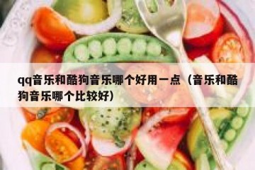 qq音乐和酷狗音乐哪个好用一点（音乐和酷狗音乐哪个比较好）