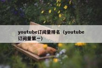youtube订阅量排名（youtube订阅量第一）