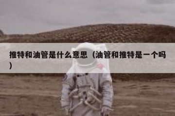 推特和油管是什么意思（油管和推特是一个吗）