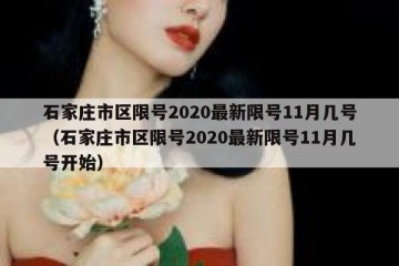 石家庄市区限号2020最新限号11月几号（石家庄市区限号2020最新限号11月几号开始）