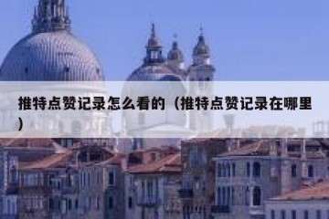 推特点赞记录怎么看的（推特点赞记录在哪里）