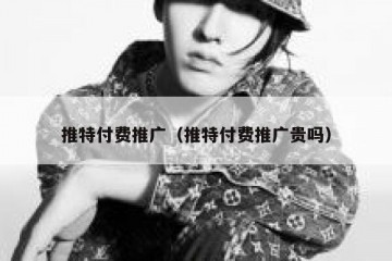 推特付费推广（推特付费推广贵吗）