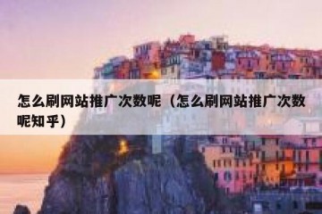 怎么刷网站推广次数呢（怎么刷网站推广次数呢知乎）
