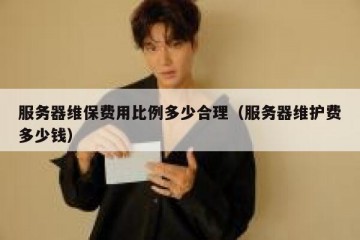 服务器维保费用比例多少合理（服务器维护费多少钱）