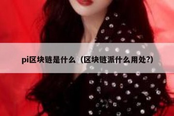 pi区块链是什么（区块链派什么用处?）