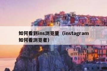 如何看到ins浏览量（instagram如何看浏览者）