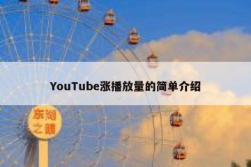 YouTube涨播放量的简单介绍