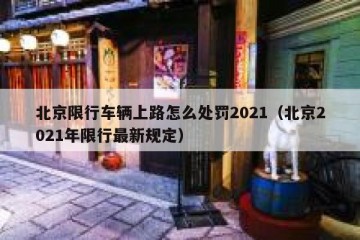 北京限行车辆上路怎么处罚2021（北京2021年限行最新规定）