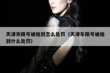 天津市限号被拍到怎么处罚（天津车限号被拍到什么处罚）
