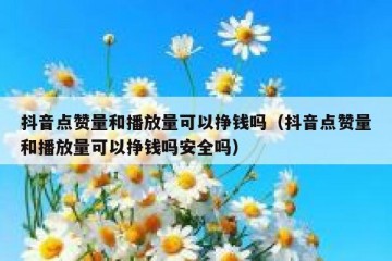 抖音点赞量和播放量可以挣钱吗（抖音点赞量和播放量可以挣钱吗安全吗）