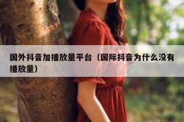 国外抖音加播放量平台（国际抖音为什么没有播放量）