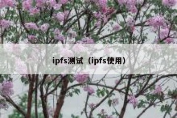 ipfs测试（ipfs使用）