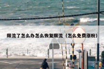 限流了怎么办怎么恢复限流（怎么免费涨粉）