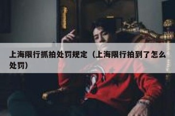 上海限行抓拍处罚规定（上海限行拍到了怎么处罚）