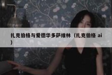 扎克伯格与爱德华多萨维林（扎克伯格 ai）