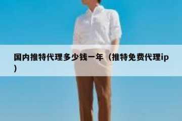 国内推特代理多少钱一年（推特免费代理ip）