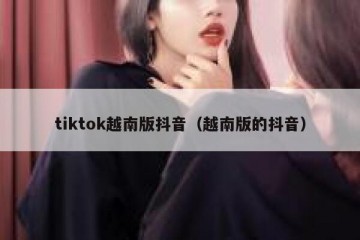 tiktok越南版抖音（越南版的抖音）