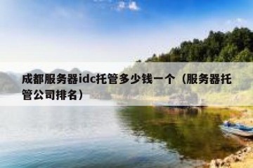 成都服务器idc托管多少钱一个（服务器托管公司排名）