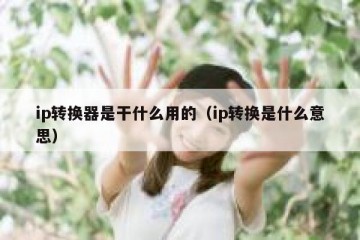 ip转换器是干什么用的(ip转换是什么意思)