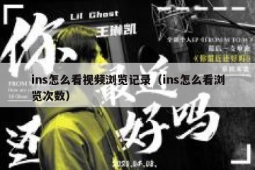 ins怎么看视频浏览记录（ins怎么看浏览次数）