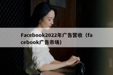 Facebook2022年广告营收（facebook广告市场）