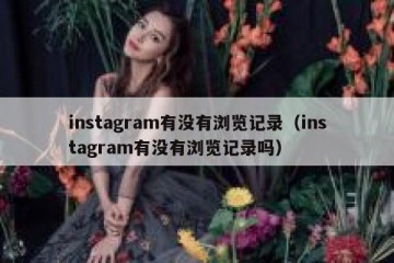 instagram有没有浏览记录（instagram有没有浏览记录吗）