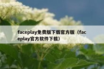 faceplay免费版下载官方版（faceplay官方软件下载）