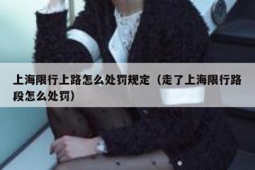 上海限行上路怎么处罚规定（走了上海限行路段怎么处罚）
