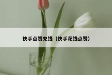 快手点赞充钱（快手花钱点赞）