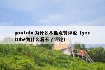 youtube为什么不能点赞评论（youtube为什么看不了评论）