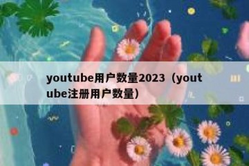 youtube用户数量2023（youtube注册用户数量）